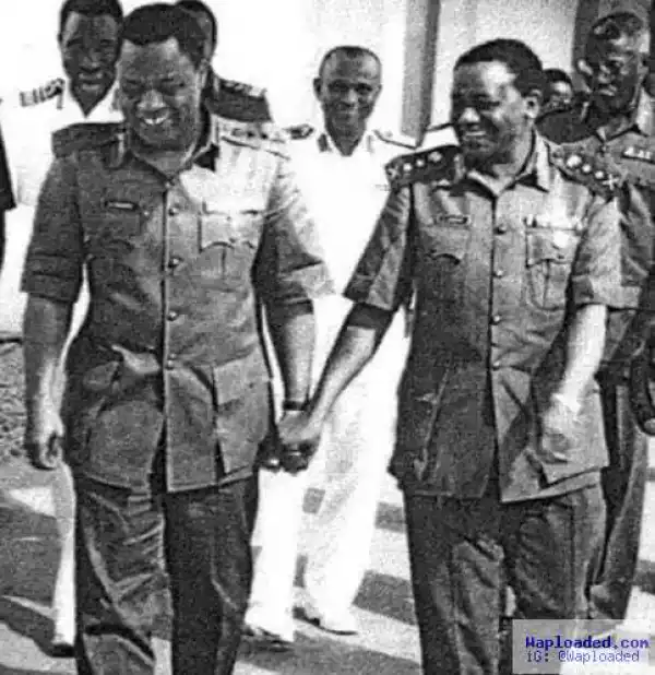 Throwback photo of General Ibrahim Babangida & late Sani Abacha